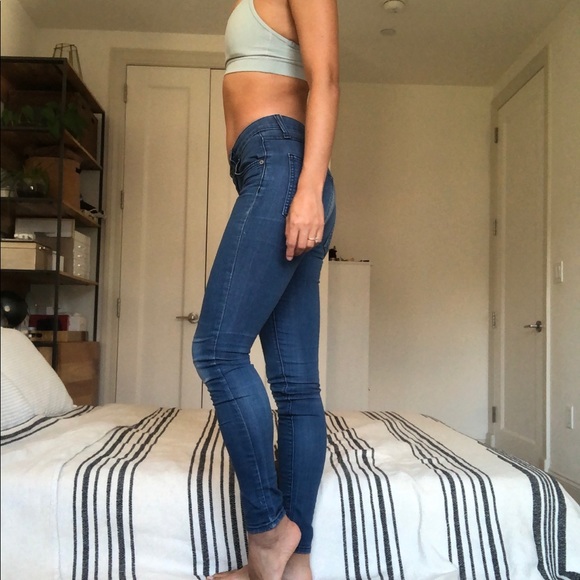 thin stretchy jeans